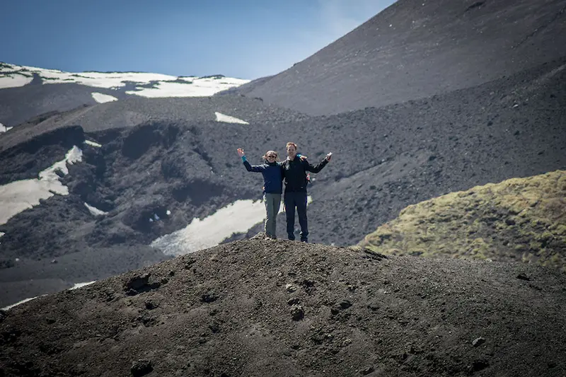 Trekking to the Sartorius Craters and lava cave