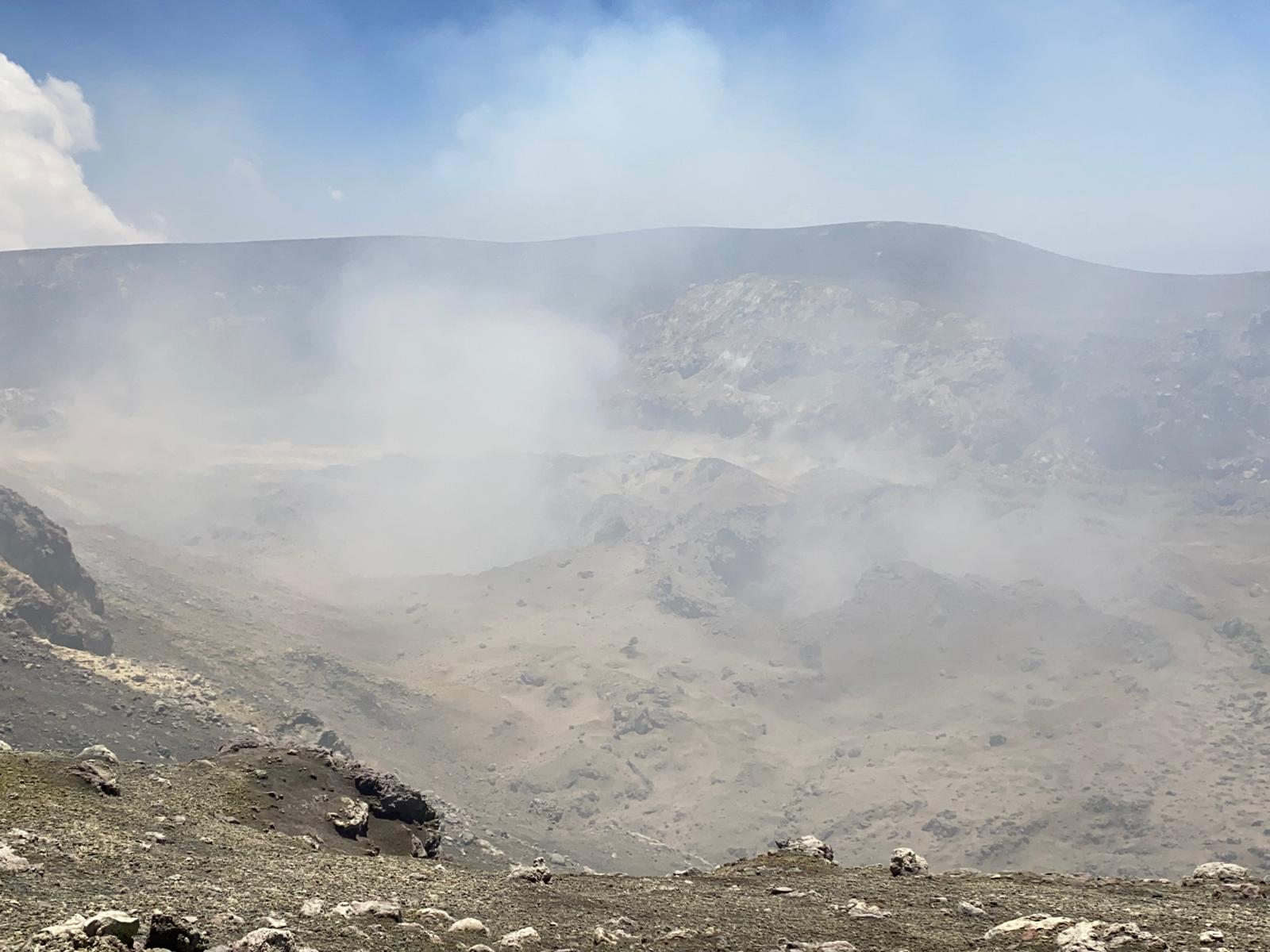High-altitude panorama on Mount Etna