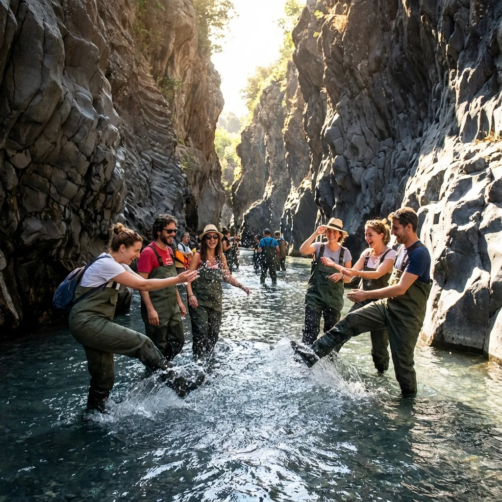 Alcantara Gorges: Water and Fire Meet